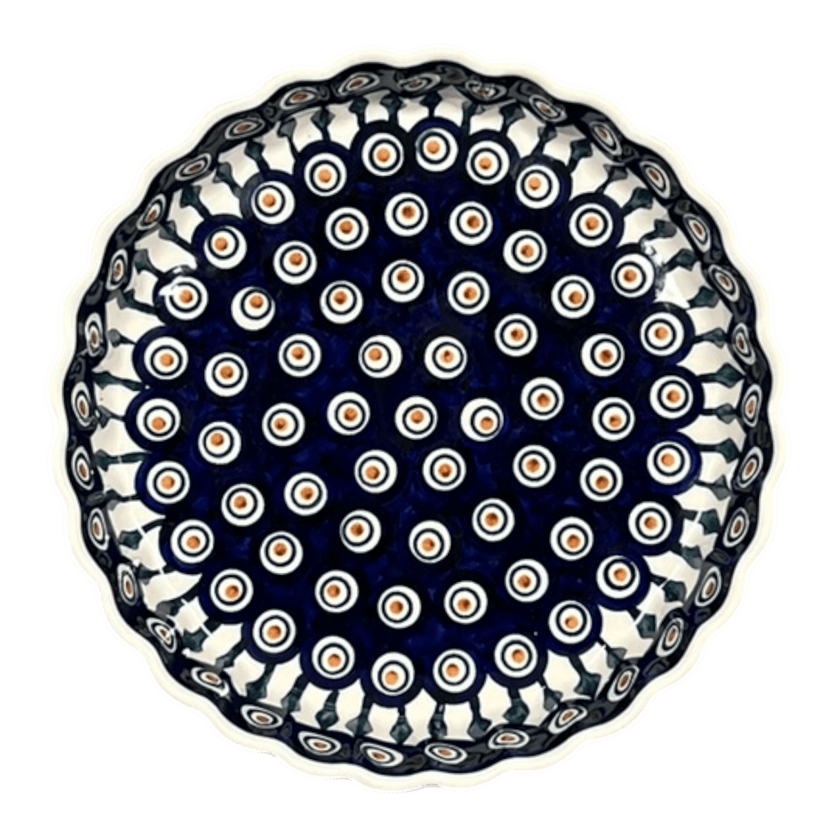 Quiche Dish, Medium 9" in "Peacock" by Manufaktura | F048T-54