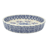 Quiche Dish, Medium 9" in "Periwinkles & Pinwheels" by Manufaktura | F048T-AS42