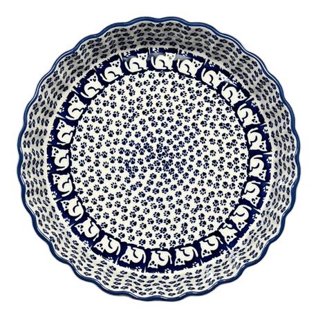 Quiche Dish, Medium 9" in "Kitty Cat Path" by Manufaktura | F048T-KOT6