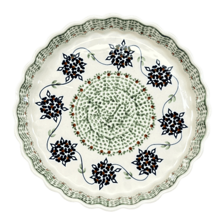 Quiche Dish, Medium 9" in "Wedding Bouquet" by Manufaktura | F048T-MGB