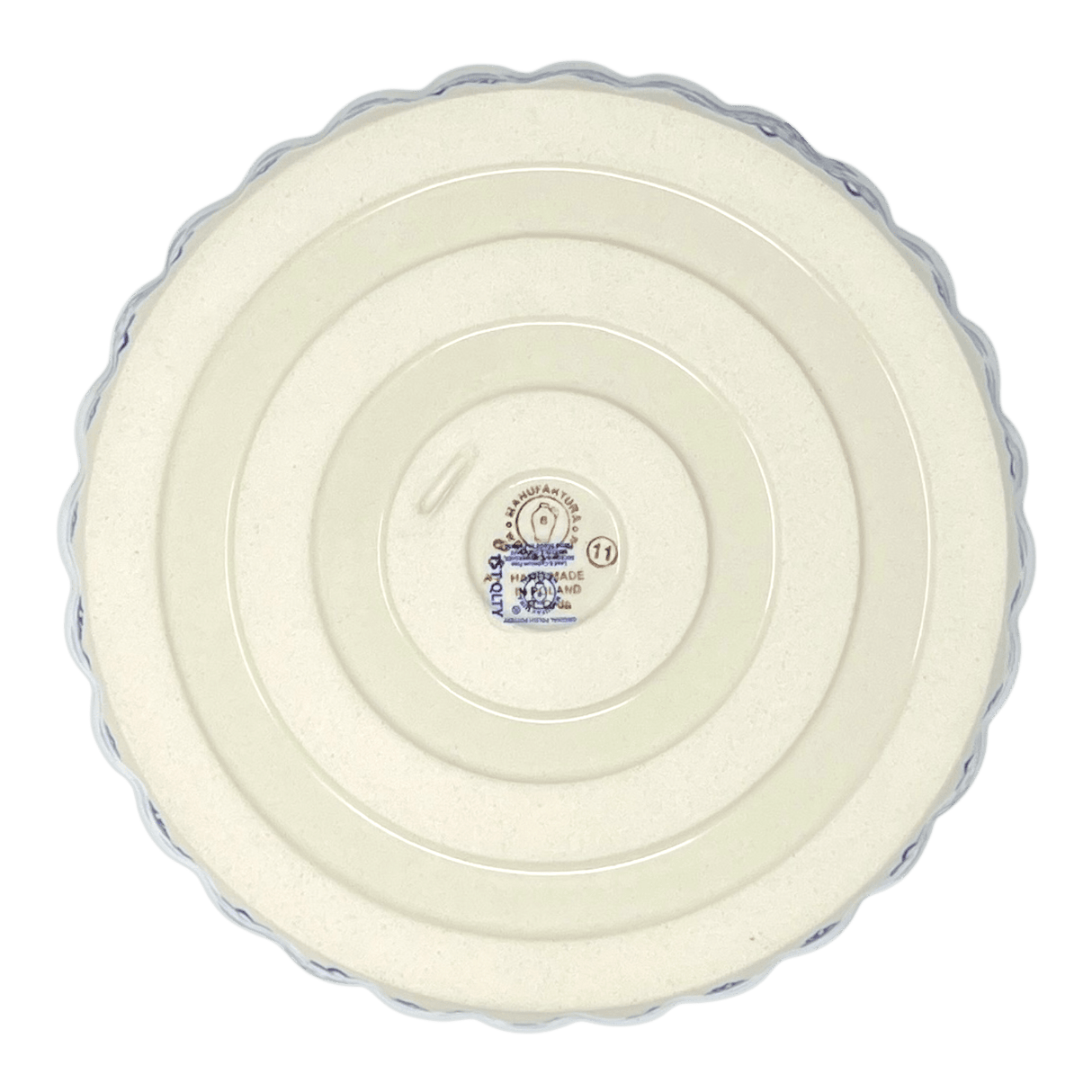 Quiche Dish, Medium 9" in "Butterfly Garden" by Manufaktura | F048T-MOT1