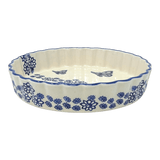 Quiche Dish, Medium 9" in "Butterfly Garden" by Manufaktura | F048T-MOT1