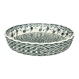Quiche Dish, Medium 9" in "Woven Pansies" by Manufaktura | F048T-RV