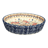 Quiche Dish, Round, 7.5" Small in "Ruby Duet" by Manufaktura | F055S-DPLC