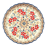 Quiche Dish, Round, 7.5" Small in "Ruby Duet" by Manufaktura | F055S-DPLC