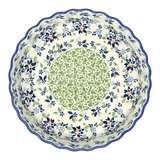 Quiche Dish, Round, 7.5" Small in "Garden Splendor" by Manufaktura | F055S-GM11