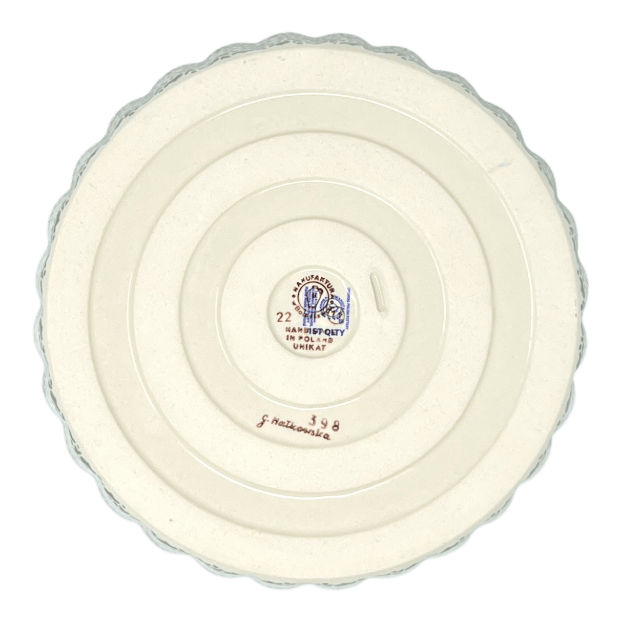 Quiche Dish, Round, 7.5" Small in "Garden Splendor" by Manufaktura | F055S-GM11