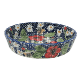 Quiche Dish, Round, 7.5" Small in "Poppies & Posies" by Manufaktura | F055S-IM02