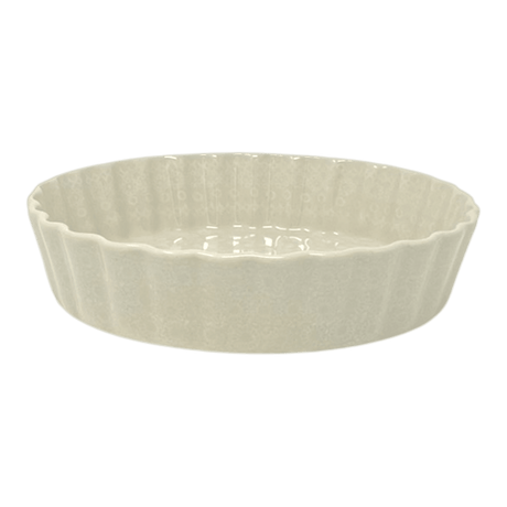 Quiche Dish, Round, 7.5" Small in "Duet in Lace" by Manufaktura | F055S-SB02