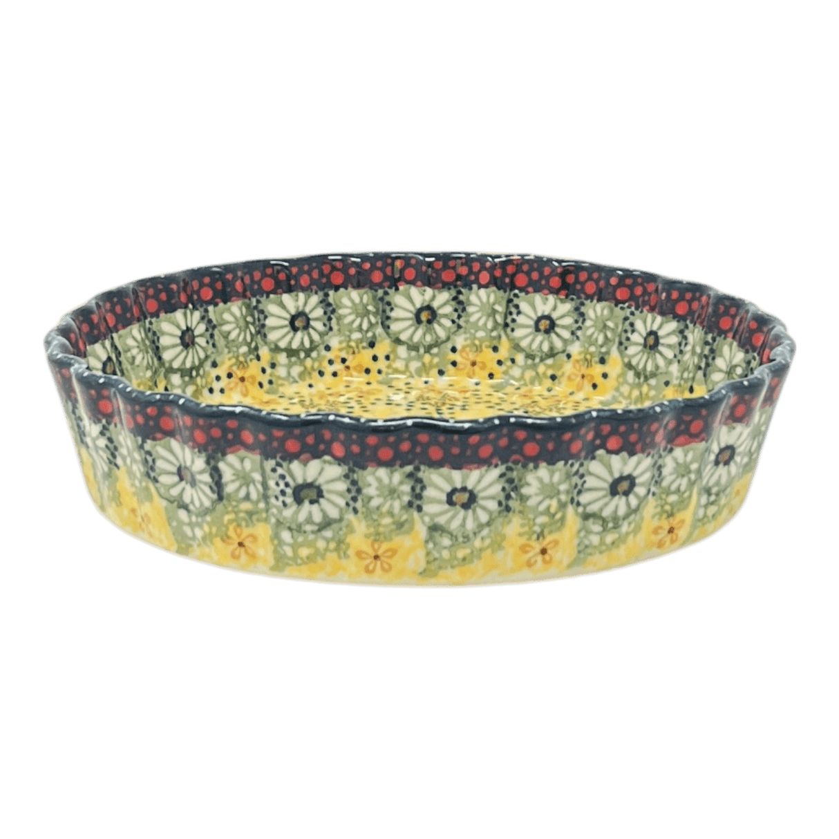 Quiche Dish, Round, 7.5" Small in "Sunshine Grotto" by Manufaktura | F055S-WK52