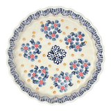 Quiche Dish, Round, 7.5" Small in "Periwinkles & Pinwheels" by Manufaktura | F055T-AS42