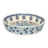 Quiche Dish, Round, 7.5" Small in "Reindeer Games" by Manufaktura | F055T-BL07