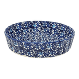 Quiche Dish, Round, 7.5" Small in "Blue on Blue" by Manufaktura | F055T-J109