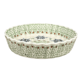 Quiche Dish, Round, 7.5" Small in "Wedding Bouquet" by Manufaktura | F055T-MGB