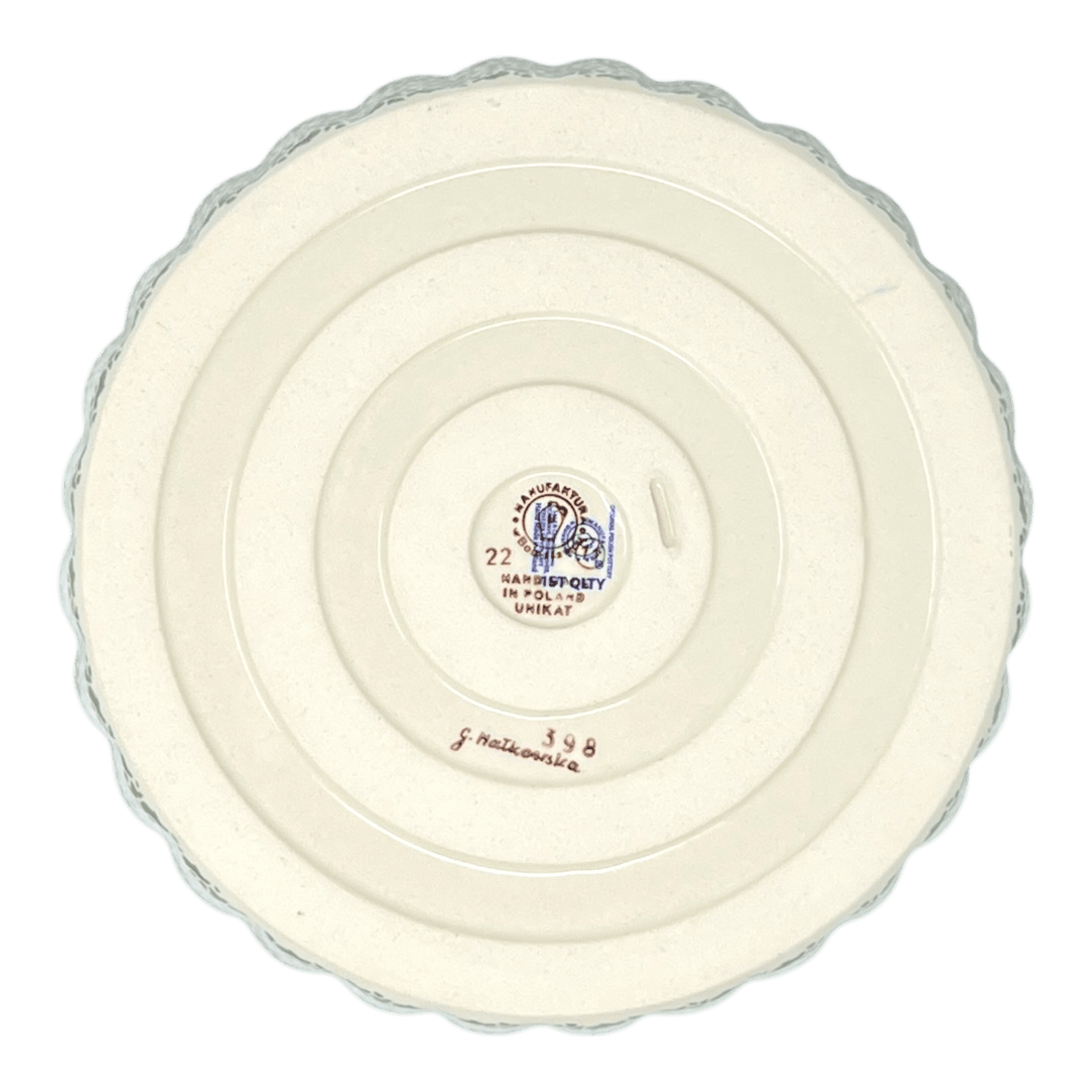 Quiche Dish, Round, 7.5" Small in "Holiday Cheer" by Manufaktura | F055T-NOS2