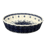 Quiche Dish, Round, 7.5" Small in "Snowy Pines" by Manufaktura | F055T-U22