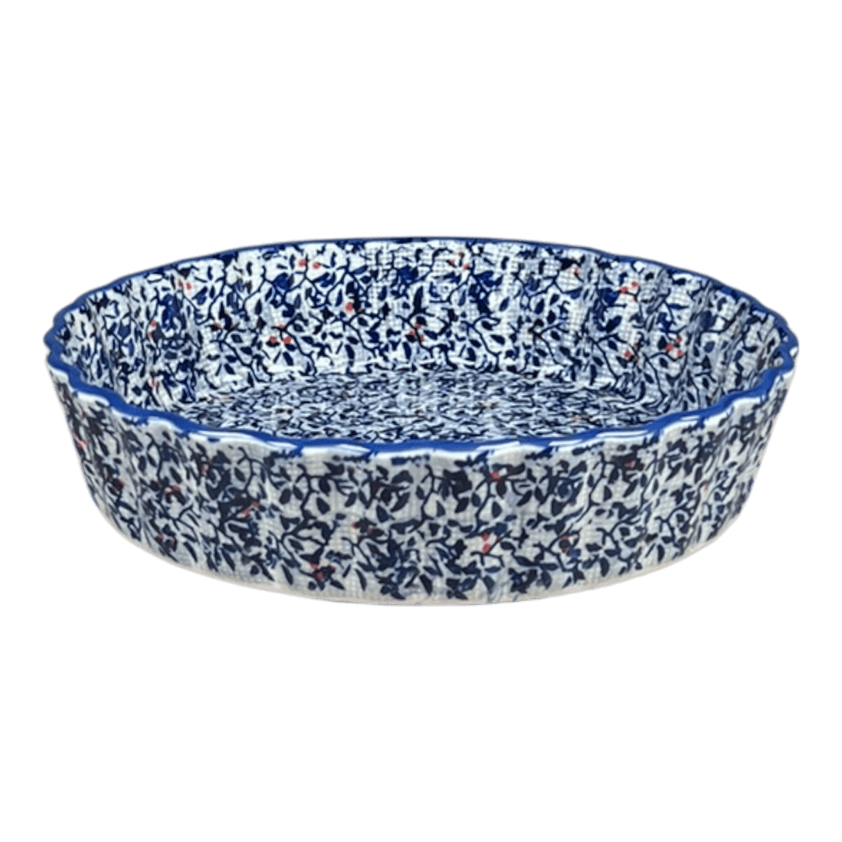 Quiche Dish, Round, 7.5" Small in "Twilight Berries" by Manufaktura | F055U-GP14