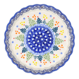 Quiche Dish, Round, 7.5" Small in "Festive Forest" by Manufaktura | F055U-INS6