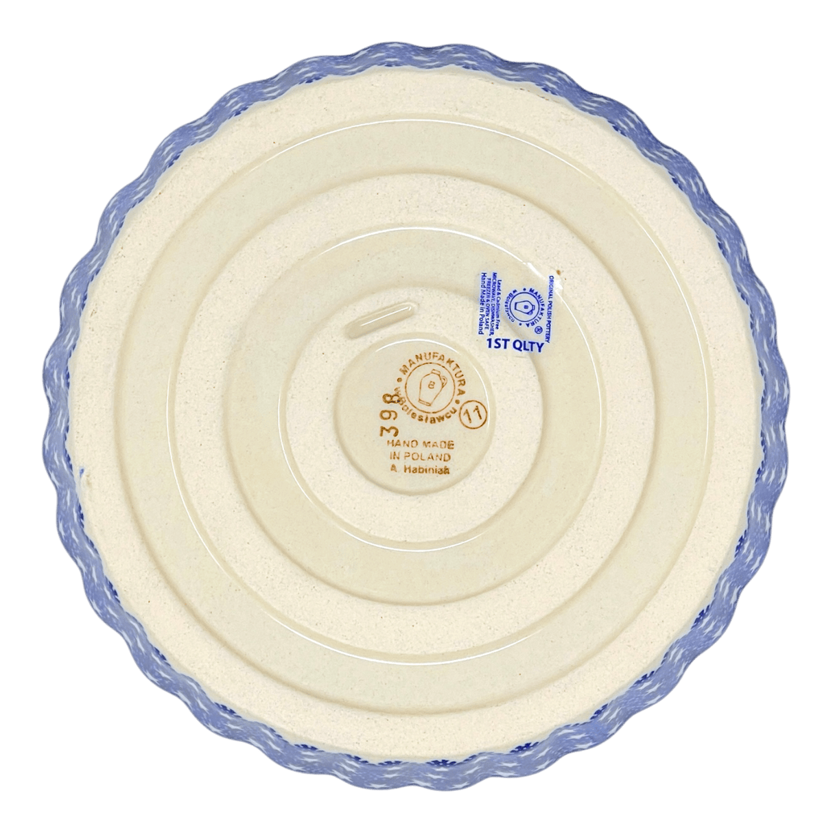 Quiche Dish, Round, 7.5" Small in "Festive Forest" by Manufaktura | F055U-INS6