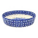 Quiche Dish, Round, 7.5" Small in "Festive Forest" by Manufaktura | F055U-INS6