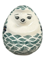 Figurine, Hedgehog, 3.5" in "Woven Pansies" by Manufaktura | F083T-RV