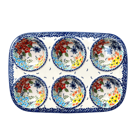 Muffin Pan, 8.5" x 12.5" in "Brilliant Garden" by Manufaktura | F093S-DPLW