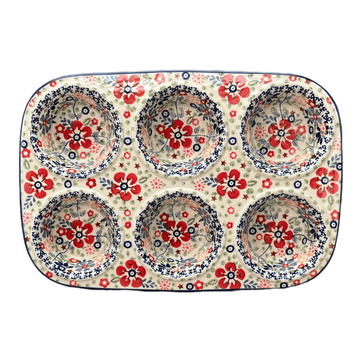 Muffin Pan, 8.5" x 12.5" in "Full Bloom" by Manufaktura | F093S-EO34