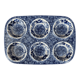 Muffin Pan, 8.5" x 12.5" in "Blue Life" by Manufaktura | F093S-EO39