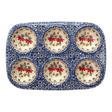 Muffin Pan, 8.5" x 12.5" in "Mediterranean Blossoms" by Manufaktura | F093S-P274