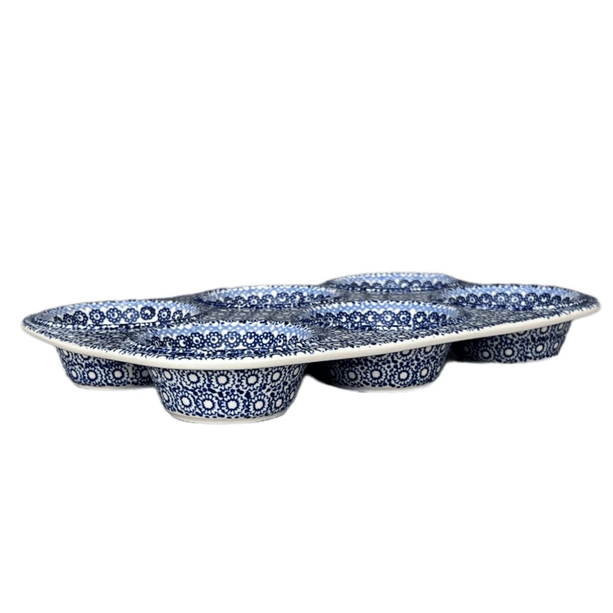 Muffin Pan, 8.5" x 12.5" in "Duet in Blue" by Manufaktura | F093S-SB01