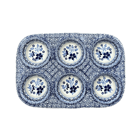 Muffin Pan, 8.5" x 12.5" in "Duet in Blue" by Manufaktura | F093S-SB01