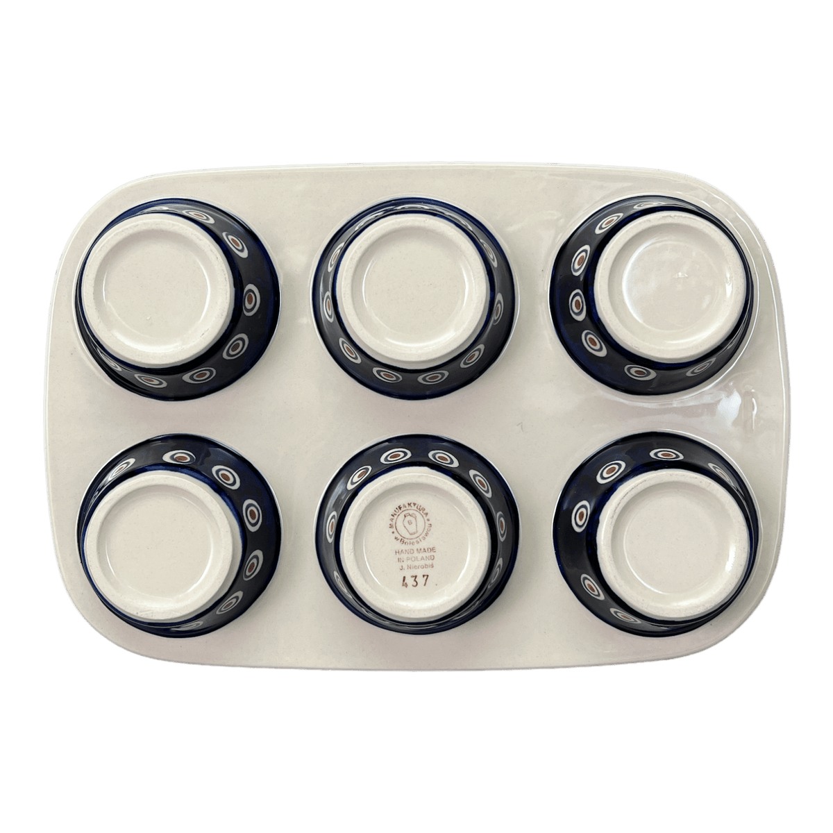 Muffin Pan, 8.5" x 12.5" in "Peacock" by Manufaktura | F093T-54