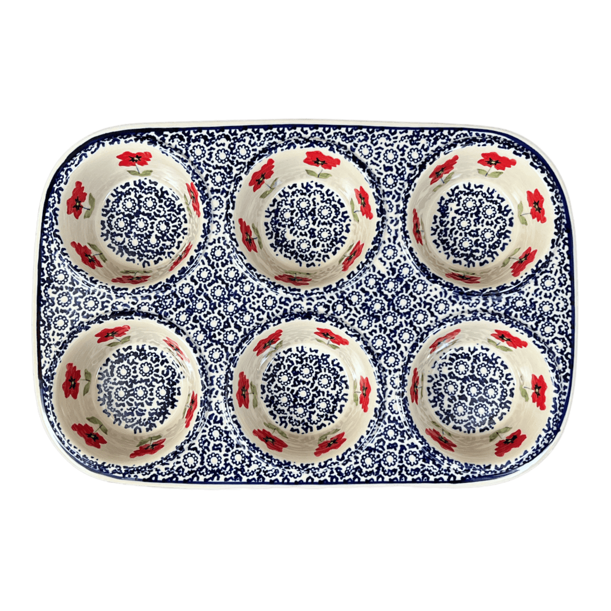 Muffin Pan, 8.5" x 12.5" in "Poppy Garden" by Manufaktura | F093T-EJ01