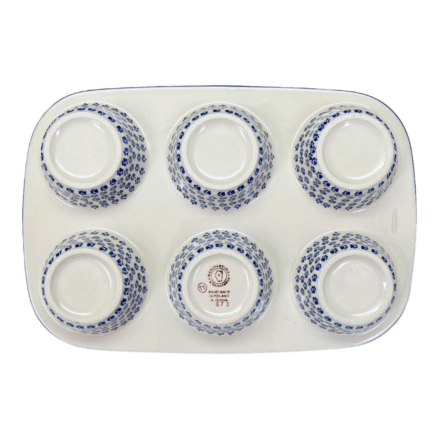 Polish pottery 2024 muffin pan