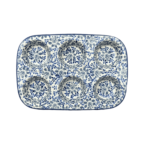 Muffin Pan, 8.5" x 12.5" in "English Blue" by Manufaktura | F093U-AS53