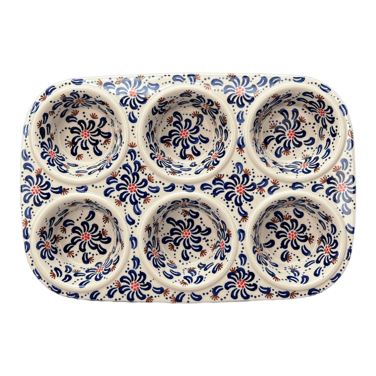 Muffin Pan, 8.5" x 12.5" in "Floral Fireworks" by Manufaktura | F093U-BSAS