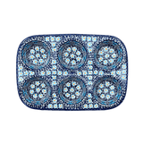 Muffin Pan, 8.5" x 12.5" in "Blue Diamond" by Manufaktura | F093U-DHR