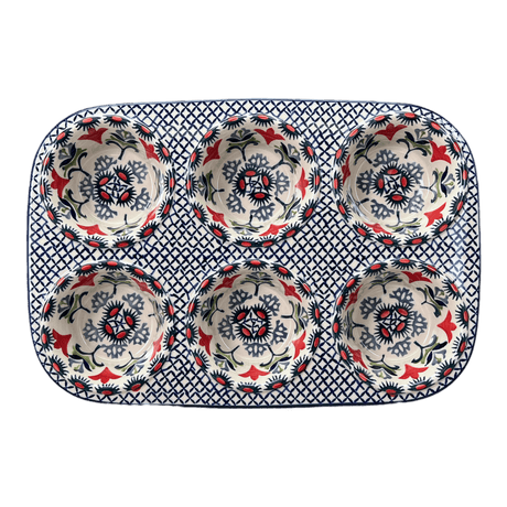 Muffin Pan, 8.5" x 12.5" in "Scandinavian Scarlet" by Manufaktura | F093U-P295