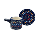 Espresso Cup with Saucer, 2 oz in "Neon Lights" by Manufaktura | F113S-IZ20
