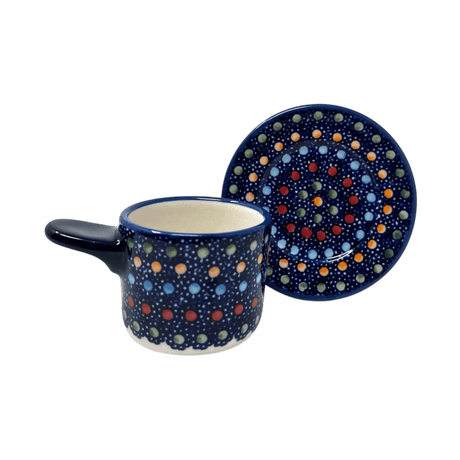 Espresso Cup with Saucer, 2 oz in "Neon Lights" by Manufaktura | F113S-IZ20