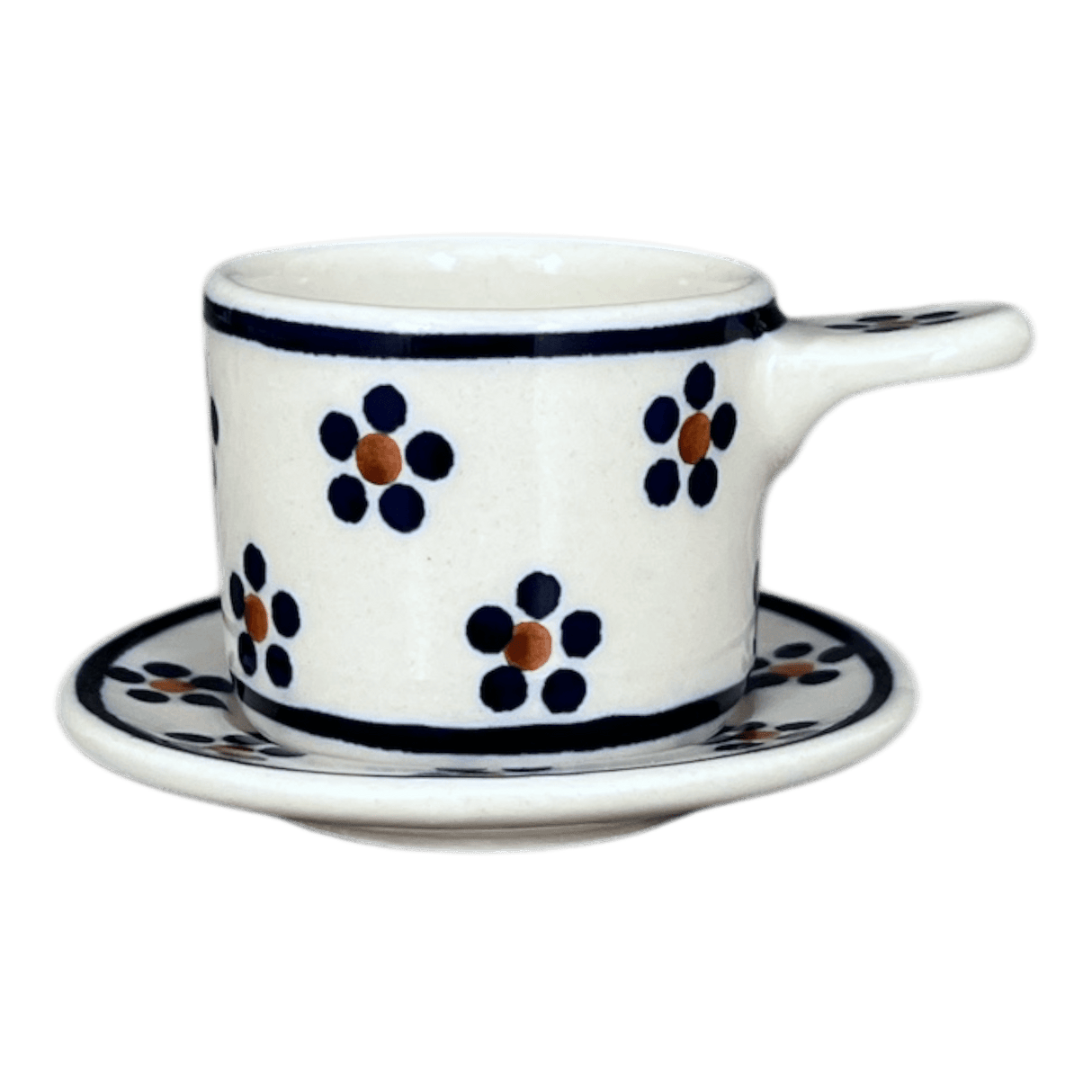 Espresso Cup with Saucer, 2 oz in "Petite Floral" by Manufaktura | F113T-64
