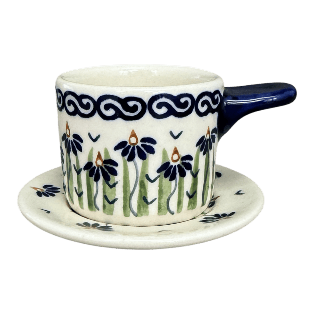 Espresso Cup with Saucer, 2 oz in "Riverbank" by Manufaktura | F113T-MC15