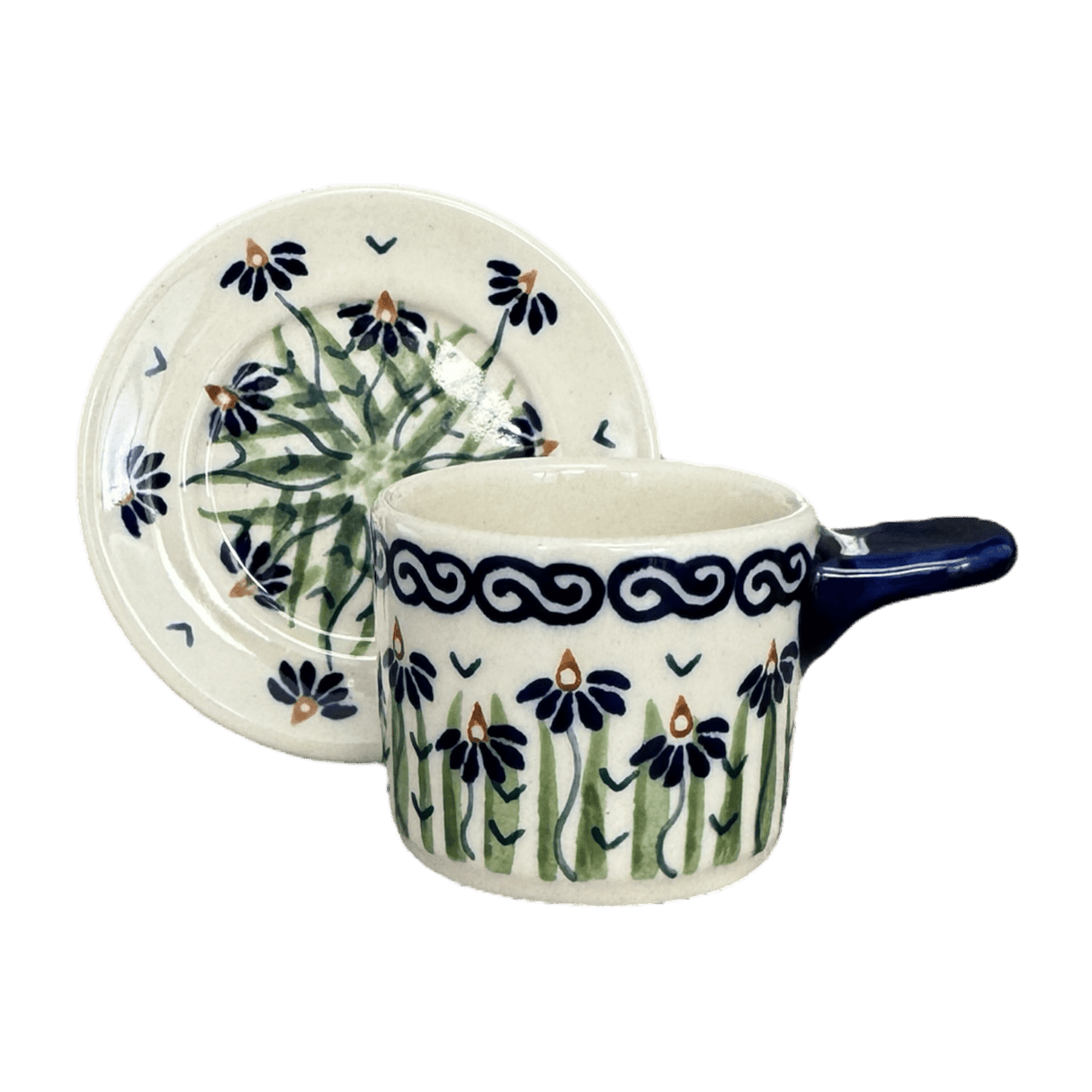 Espresso Cup with Saucer, 2 oz in "Riverbank" by Manufaktura | F113T-MC15