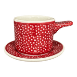 Espresso Cup with Saucer, 2 oz in "Red Sky at Night" by Manufaktura | F113T-WCZE