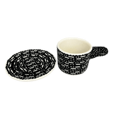 Espresso Cup with Saucer, 2 oz in "Metro" by Manufaktura | F113T-WCZM