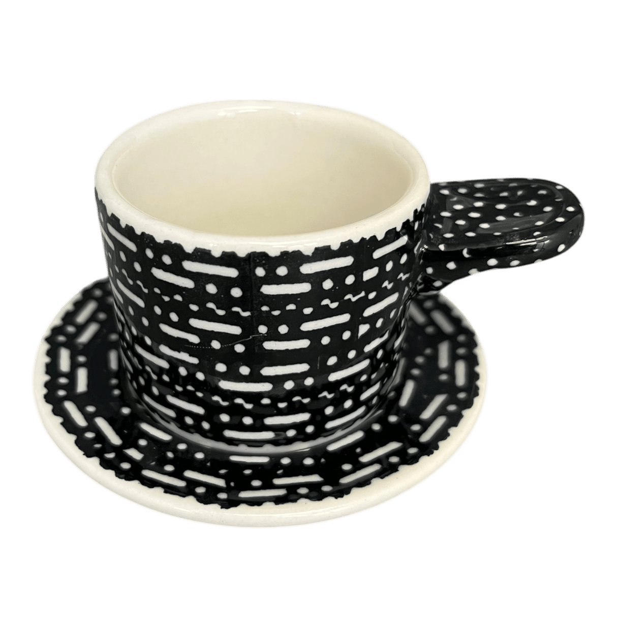 Espresso Cup with Saucer, 2 oz in "Metro" by Manufaktura | F113T-WCZM