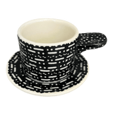 Espresso Cup with Saucer, 2 oz in "Metro" by Manufaktura | F113T-WCZM