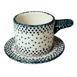 Espresso Cup with Saucer, 2 oz in "Misty Green" by Manufaktura | F113U-61Z
