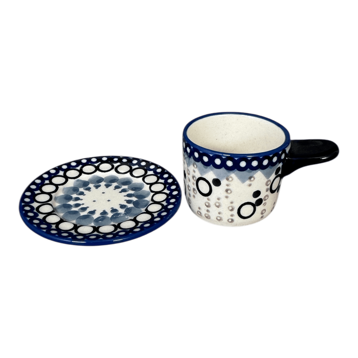 Espresso Cup with Saucer, 2 oz in "Bubble Blast" by Manufaktura | F113U-IZ23