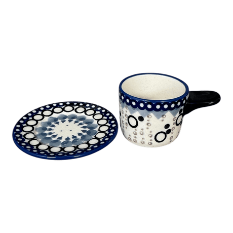 Espresso Cup with Saucer, 2 oz in "Bubble Blast" by Manufaktura | F113U-IZ23
